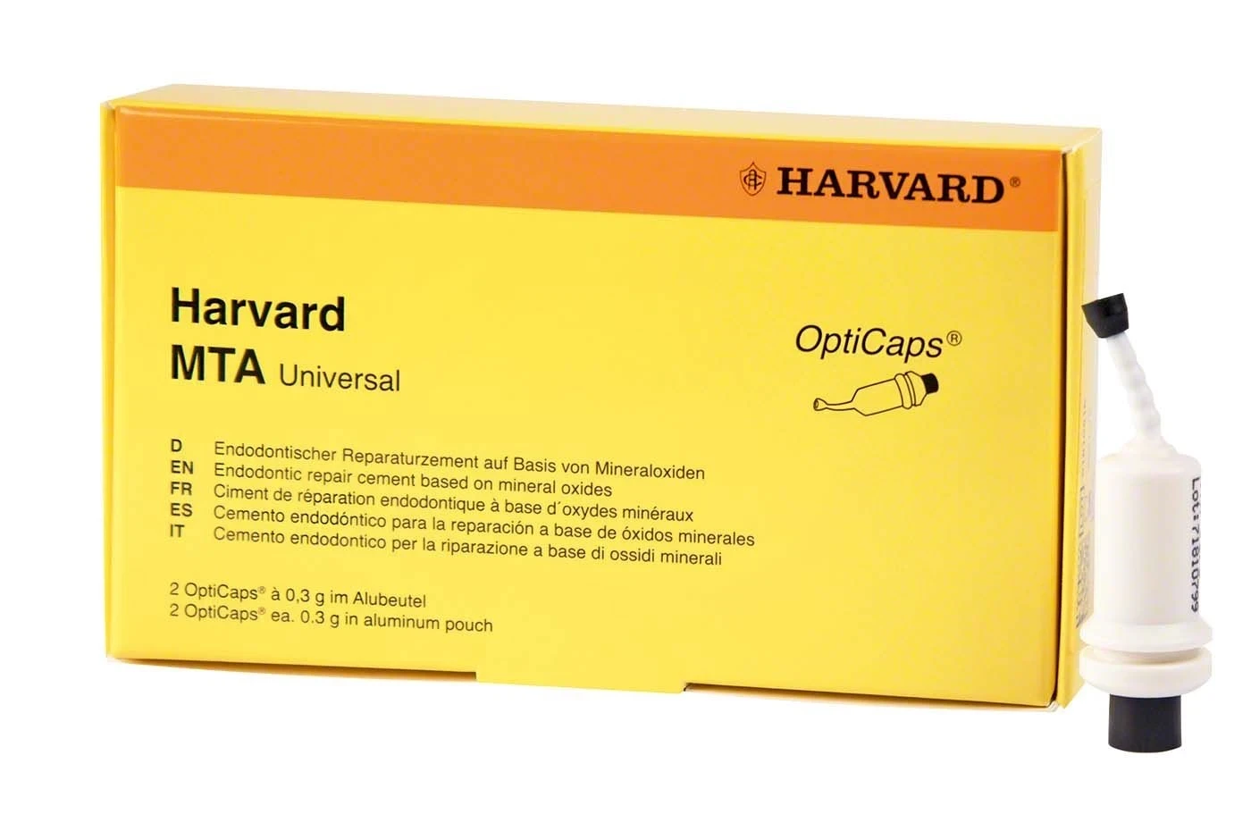 Harvard MTA, OptiCaps, Reparaturzement, 2 Kapseln à 0,3 g