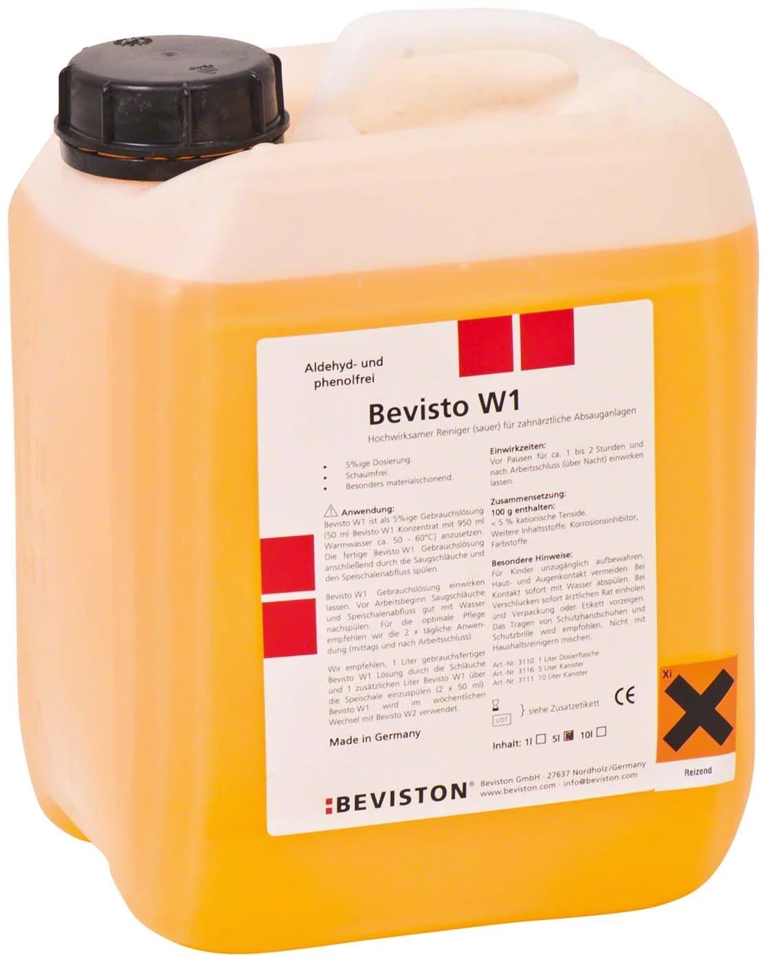 Bevisto W1, sauer, Kanister à 5 Liter