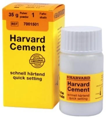 Harvard Cement weißlich-gelb # 3 schnellhärtend, Einfachpulver 35 g