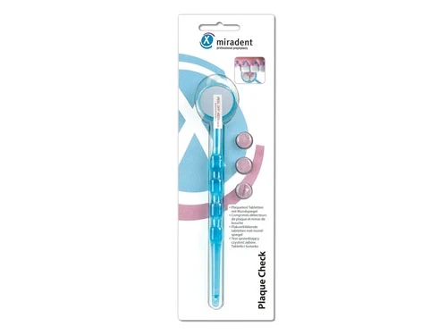 Mira-Plaque Check blau transparent, Packung Set