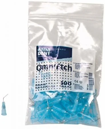 OmniEtch Tips, 13 mm, Ø 0,5 mm, G25, blau, Packung à 100 Stück