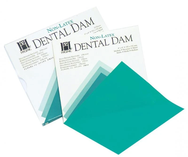 Hygenic Dental Dam non latex | Dental Dam non Latex 5 x 5 12,7 x 12,7 cm, Packung 15 Stück