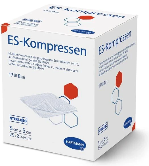 ES-KOMPRESSEN 5X5 STERIL 12LG.100 Stück