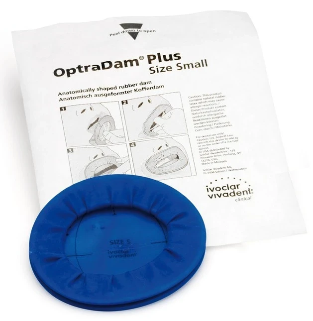 OptraDam Plus, Kofferdam, small, blau, Packung à 50 Stück