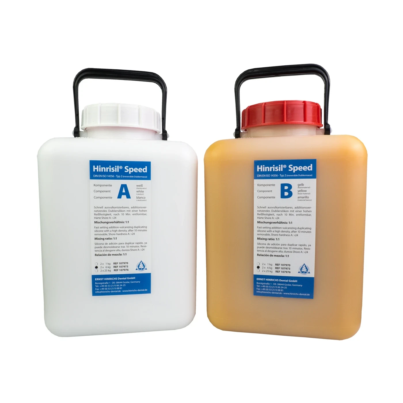 Hinrisil Speed Dubliermasse gelb Packung 2 x 6 kg