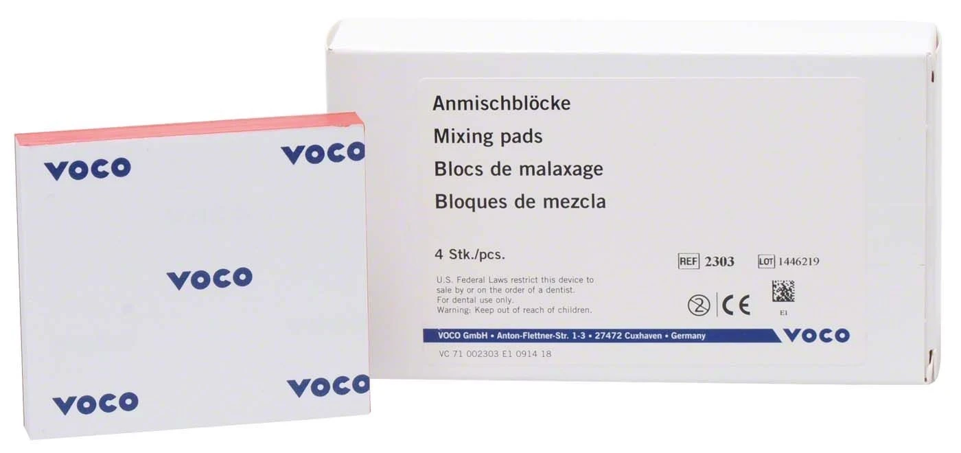 Anmischblock, 70 x 80 mm, 4 Packungen à 60 Stück